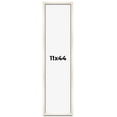 thumbnail image 1 of 11x44 Shadow Box Cream of Wheat White Washed Display Frame | 0.875 Inches Deep Solid Wood Shadowbox, 1 of 8