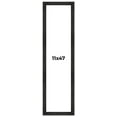 thumbnail image 1 of 11x47 Frame Black Rustic Barnwood Solid Wood Picture Frame | 1.5 Inch Moulding Width | Includes UV, 1 of 8