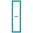 thumbnail image 1 of 11x47 Frame Blue Teal Burl Wood Picture Frame | 1.75 Inch Moulding Width | Interior Frame Depth 0.5, 1 of 8