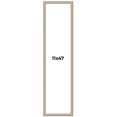 thumbnail image 1 of 11x47 Frame Grey Solid Wood Picture Frame Width 1 Inches | Interior Frame Depth 0.5 Inches |, 1 of 8
