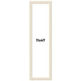thumbnail image 1 of 11x47 Frame White Real Wood Picture Frame Width 1.5 inches | Interior Frame Depth 0.5 inches | Barn, 1 of 8