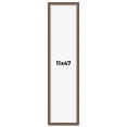 thumbnail image 1 of 11x47 Shadow Box Frame Brown | 1.125 inches Deep Real Wood Rustic Shadowbox Display Frame | UV, 1 of 5