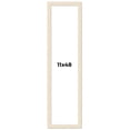 thumbnail image 1 of 11x48 Frame White Barnwood Picture Frame Includes UV Acrylic Plexiglass, Acid Free Foam Backing, 1 of 8