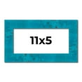 thumbnail image 1 of 11x5 Frame Blue Teal Burl Wood Picture Frame | 1.75 Inch Moulding Width | Interior Frame Depth 0.5, 1 of 8