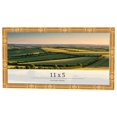 thumbnail image 1 of 11x5 Frame Gold Bamboo Solid Wood Picture Frame | 1 Inch Moulding Width | Interior Frame Depth 0.75, 1 of 8