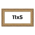 thumbnail image 1 of 11x5 Frame Gold Solid Wood Picture Frame Width 1.25 Inches | Interior Frame Depth 0.375 Inches |, 1 of 8