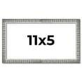 thumbnail image 1 of 11x5 Frame Silver Picture Frame - Complete Modern Photo Frame Includes UV Acrylic Shatter Guard, 1 of 8