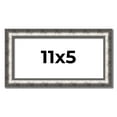 thumbnail image 1 of 11x5 Frame Silver Real Wood Picture Frame Width 1.125 Inches | Interior Frame Depth 0.5 Inches |, 1 of 8
