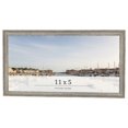 thumbnail image 1 of 11x5 IN Frame Grey Solid Wood Picture Frame Width 1 Inches | Interior Frame Depth 0.5 Inches |, 1 of 8