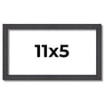 thumbnail image 1 of 11x5 Rustic Brown Real Wood Picture Frame Width 0.75 inches | Interior Frame Depth 0.5 inches |, 1 of 8