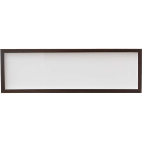 11x5 Shadow Box Brown Walnut Finish Solid Wood Display Frame | 0.875 Inch Moulding Width | 0.875