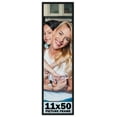 thumbnail image 1 of 11x50 Frame Black Solid Wood Picture Frame | 0.75 Inch Moulding Width | Includes UV Acrylic, 1 of 6