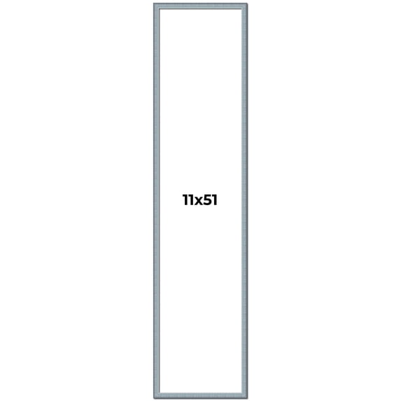 11x51 Frame Rustic Sky Blue Solid Wood Picture Frame | 0.75 Inch Moulding Width |Includes UV