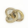 thumbnail image 1 of Round Chain, Mango Wood, Natural Texture, Boho, Natural/White, 11 x 5 x 1 Inch, 1 of 4