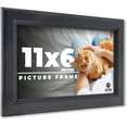 thumbnail image 1 of 11x6 Frame Black Passaggi Solid Wood Picture Frame Width 1.5 Inches | Interior Frame Depth 0.5, 1 of 8