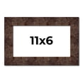 thumbnail image 1 of 11x6 Frame Brown Burl Real Wood Picture Frame Width 1.625 Inches | Interior Frame Depth 0.5 Inches, 1 of 8