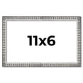 thumbnail image 1 of 11x6 Frame Silver Grey Distressed Solid Wood Picture Frame | 0.75 Inch Moulding Width | Interior, 1 of 8
