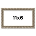thumbnail image 1 of 11x6 Frame Silver Versailles Ornate Solid Wood Picture Frame | 1 Inch Moulding Width | Interior, 1 of 8