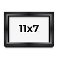 thumbnail image 1 of 11x7 Black Shadowbox Frame - Interior Size 11x7 by 1.5 Inches - Made to Display Items Up To 1.5 Inches Deep, 1 of 5