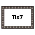 thumbnail image 1 of 11x7 Frame Black Brown Chestnut Mosaic Solid Wood Picture Frame | 1.125 Inch Moulding Width |, 1 of 8