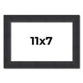 thumbnail image 1 of 11x7 Frame Black Real Wood Picture Frame Width 1.25 Inches | Interior Frame Depth 0.5 Inches |, 1 of 8