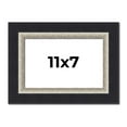 thumbnail image 1 of 11x7 Frame Black Real Wood Picture Frame Width 2.25 Inches | Interior Frame Depth 0.5 Inches |, 1 of 8