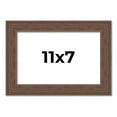 thumbnail image 1 of 11x7 Frame Brown Farmhouse Solid Wood Picture Frame Width 1.5 Inches | Interior Frame Depth 0.5, 1 of 8