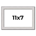 thumbnail image 1 of 11x7 Frame Silver Inner Slope Bevel Picture Frame | 1 Inch Moulding Width | 0.75 Inch Rabbet Depth, 1 of 8