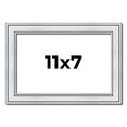 thumbnail image 1 of 11x7 Frame Sterling Silver Solid Wood Picture Frame | 1.25 Inch Moulding Width | 0.75 Inch Interior, 1 of 8