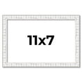 thumbnail image 1 of 11x7 Frame White Real Wood Picture Frame Width 0.75 inches | Interior Frame Depth 0.5 inches |, 1 of 8