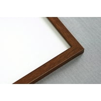 11x7 Mahogany Wood Picture Frame - UV Acrylic, Foam Board Backing, Hanging Hardware