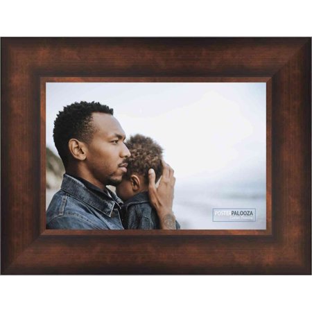 11x7 Traditional Bronze Complete Wood Picture Frame with UV Acrylic, Foam Board Backing, & Hardware