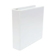 11x8.5 Binder Vinyl Panel with pockets Featuring a 2" Angle-D Ring White