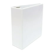 11x8.5 Binder Vinyl Panel with pockets Featuring a 3" Angle-D Ring White