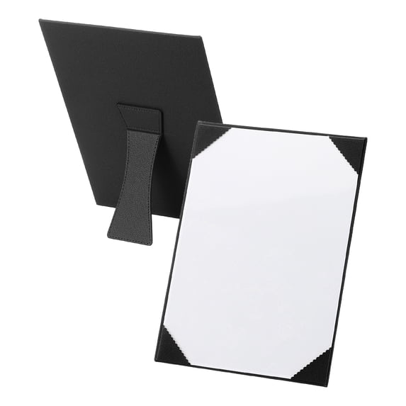 11x8.5 Certificate Holder with Stand, Single-Sided Document Holders Vertical for Award Diploma Graduation Achievement Business License, Black