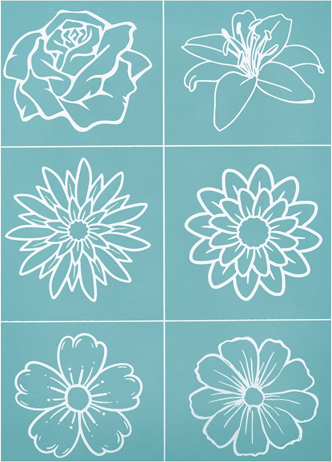 11x8.6 Inch SelfAdhesive Silk Screen Printing Stencil Reusable Pattern