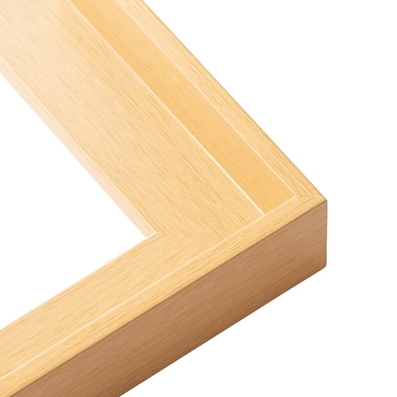 11x8 Canvas Frame Brown Solid Natural Wood Floater Frame Width 1.6875 Inches | Interior Frame Depth