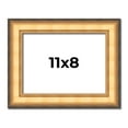 thumbnail image 1 of 11x8 Frame Gold Plein Aire Solid Wood Picture Frame Width 2 Inches | Interior Frame Depth 0.5, 1 of 8
