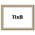 thumbnail image 1 of 11x8 Frame Silver Real Wood Picture Frame Width 0.75 Inches | Interior Frame Depth 0.5 Inches |, 1 of 8