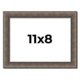 thumbnail image 1 of 11x8 Frame Silver Real Wood Picture Frame Width 1.25 Inches | Interior Frame Depth 0.5 Inches |, 1 of 8