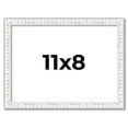 thumbnail image 1 of 11x8 Frame White Real Wood Picture Frame Width 0.75 inches | Interior Frame Depth 0.5 inches |, 1 of 8