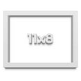 thumbnail image 1 of 11x8 Shadow Box Frame White | 2 Inches Deep Real Wood Contemporary Shadowbox Display Frame | UV, 1 of 8