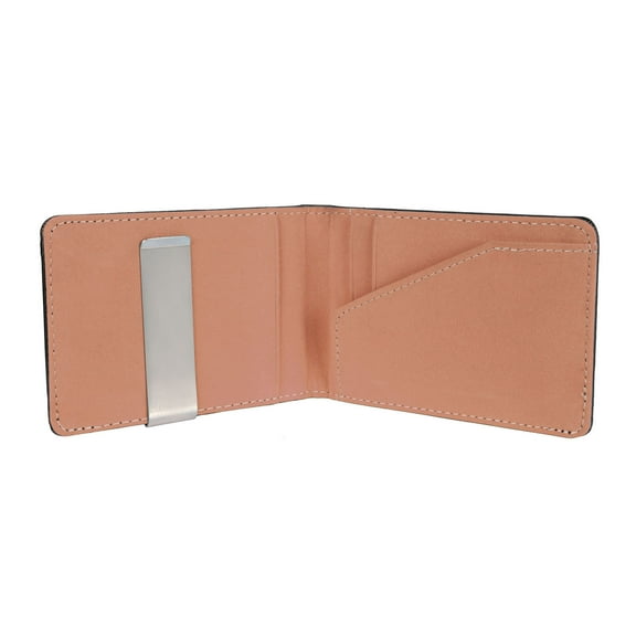 11x8x1cm Unisex PU Leather Wallet RFID Blocking Slim Bifold Credit Card Holder with Money Clip