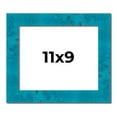 thumbnail image 1 of 11x9 Frame Blue Teal Burl Wood Picture Frame | 1.75 Inch Moulding Width | Interior Frame Depth 0.5, 1 of 8