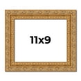 thumbnail image 1 of 11x9 Frame Gold Ornate Solid Wood Picture Frame | 2 Inch Moulding Width | Firman Traditional Photo, 1 of 8