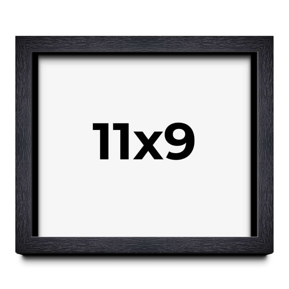11x9 Shadow Box Frame Black | 1 Inches Deep Real Wood Farmhouse Shadowbox Display Frame | UV