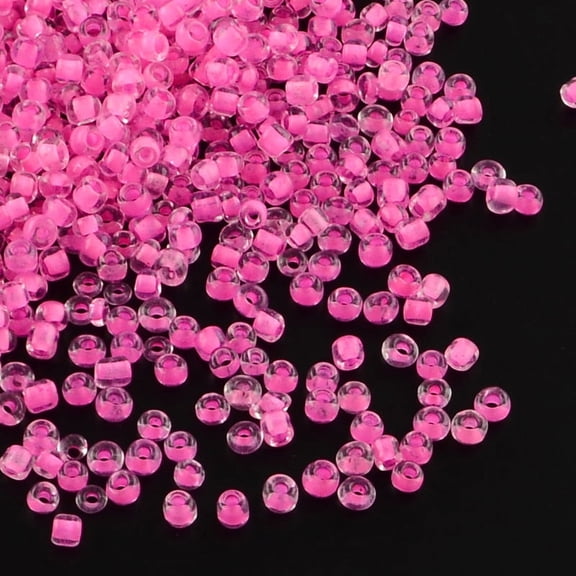 12/0 Glass Seed Beads Inside Colors Pink 2mm about 30000pcs/pound