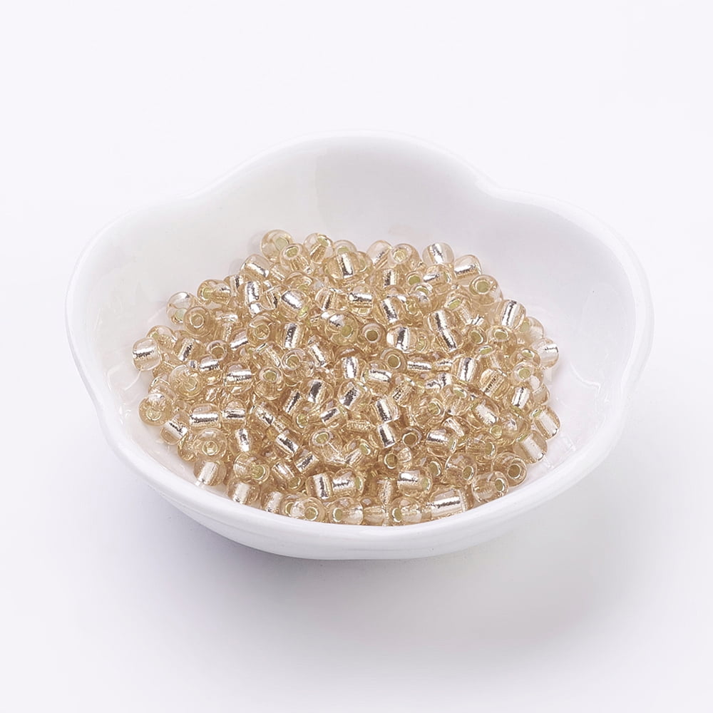 12/0 Glass Seed Beads Silver Lined Round Hole Round Peru 2mm Hole: 1mm 30000 beads/pound
