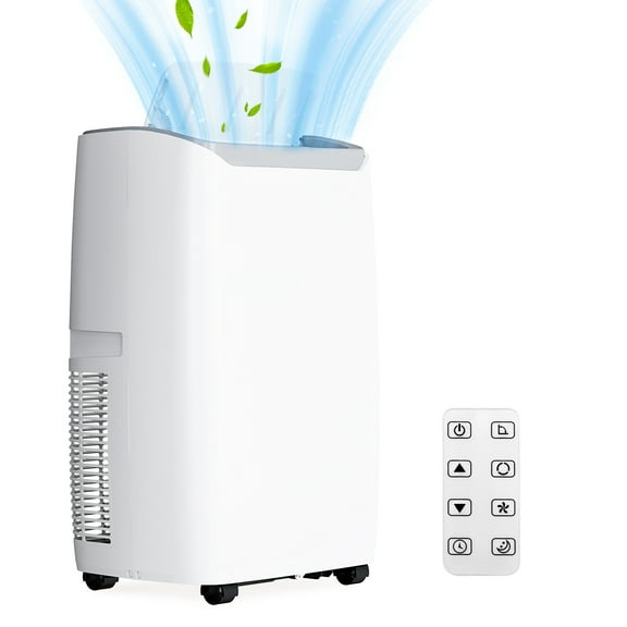 12,000 BTU 3-in-1 Portable Air Conditioner with Wheels & Sleep Mode, AC & Dehumidifier Cools 550 Sq.Ft for Home & Office