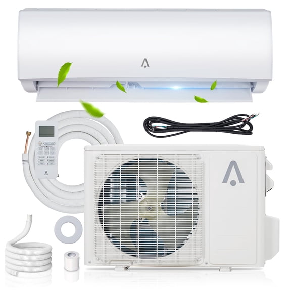 12,000 BTU Mini Split Air Conditioner & Heater, 21 SEER2, R454B Inverter Ductless Split AC Unit with Pre-Charged Condenser & Installation Kit, Covers up to 550 Sq. Ft., WiFi Control, 115V